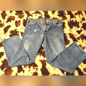 LEVI'S 501 BLUE JEANS. 36W×32L.